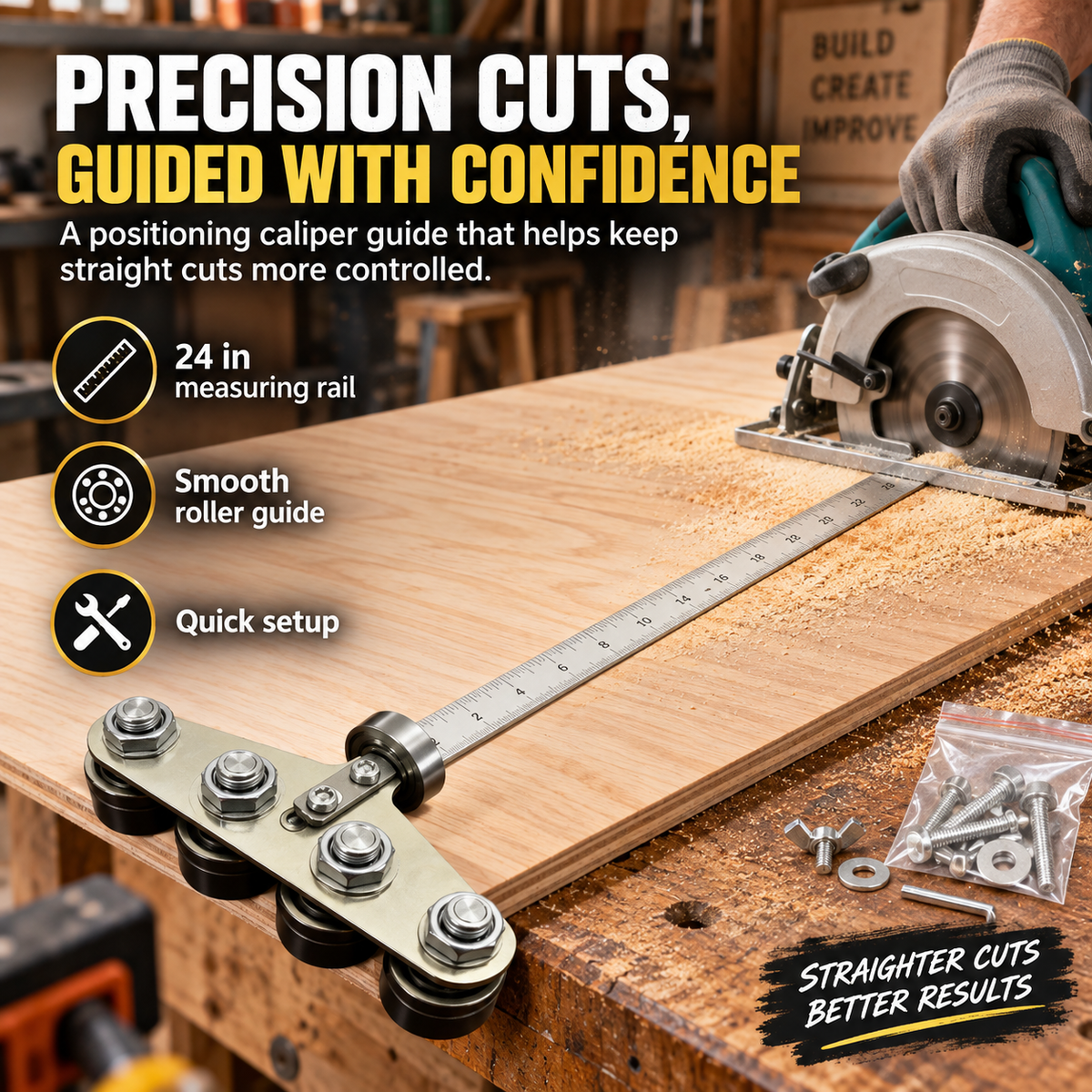 🔩 Straight-Edge Double Axis 50cm Positioning Calipers