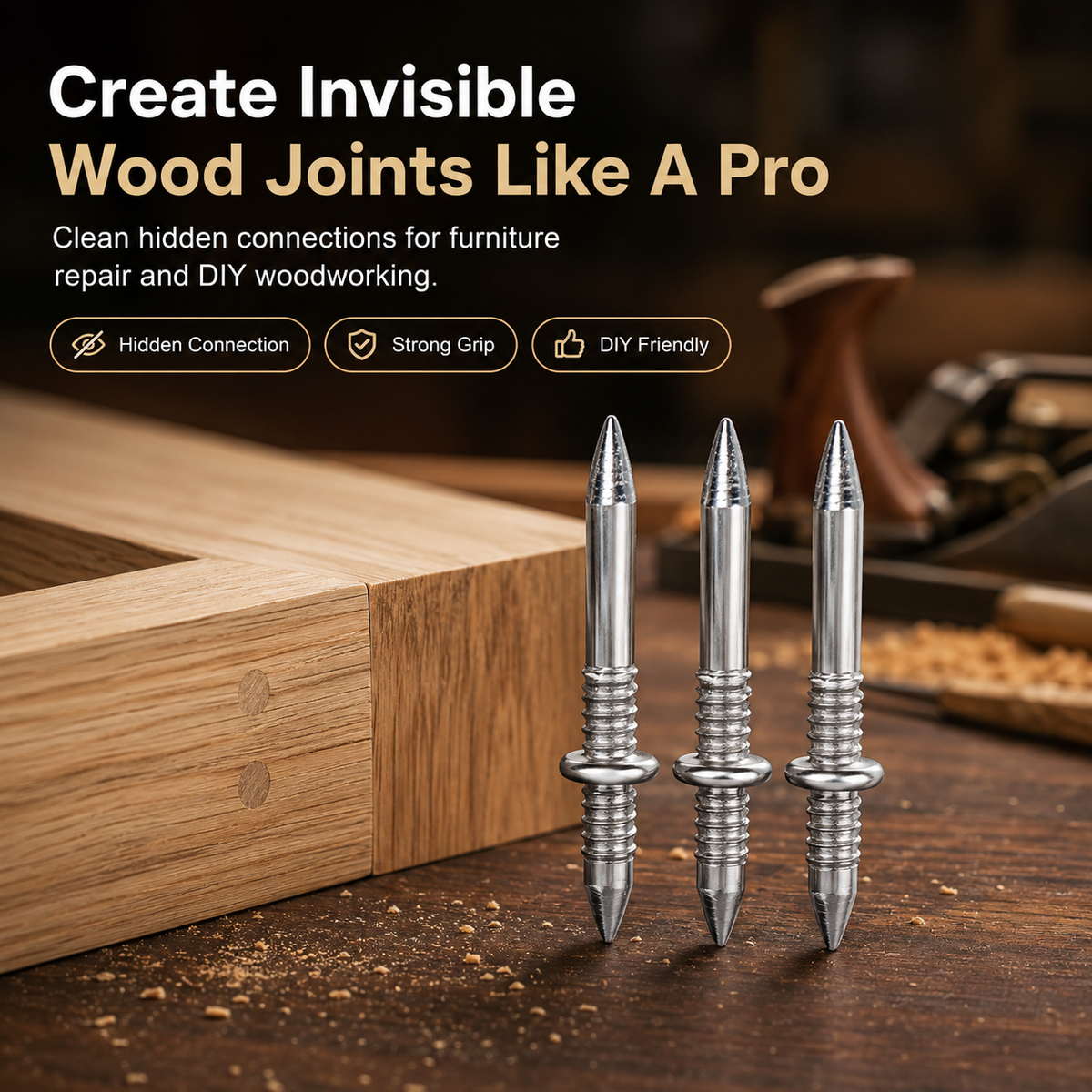 Invisible Double Head Wood Joint Nails