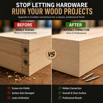 Invisible Double Head Wood Joint Nails