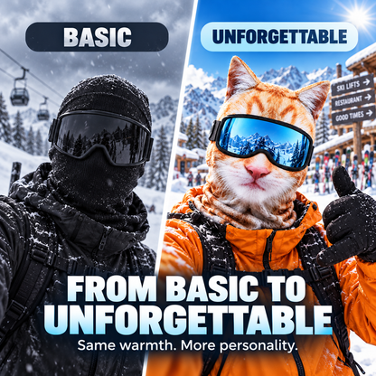 🦊 Animal Face Ski Mask – The Winter Balaclava Everyone Will Ask About