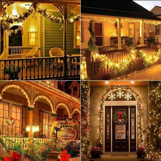 Solar Outdoor String Lights with 8 Modes