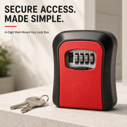 🚨 LIMITED TIME Never Get Locked Out Again 🔐 | 4-Digit Wall-Mounted Key Lock Box