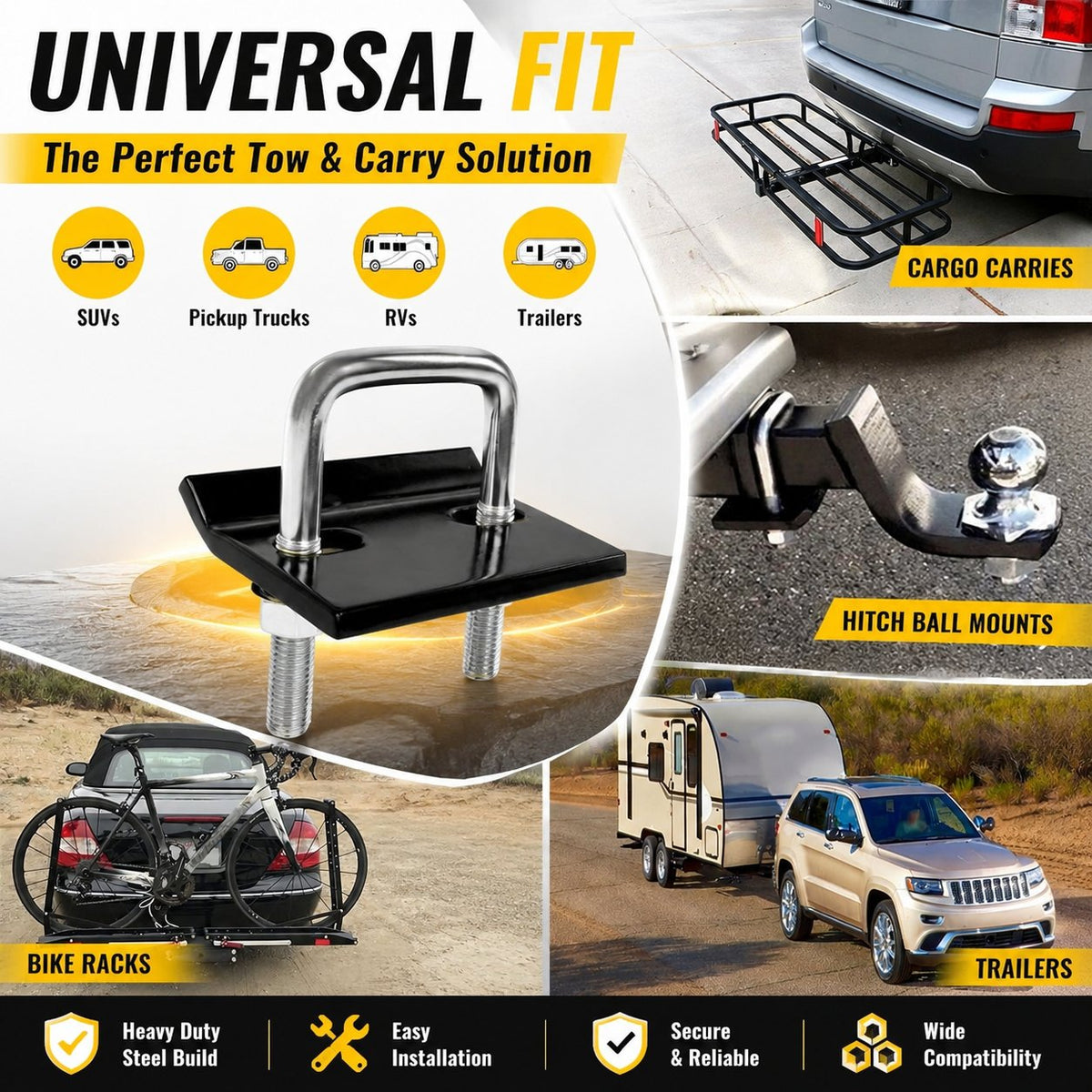 🚙Heavy-Duty Trailer Hitch Anti-Rattle Stabilizer