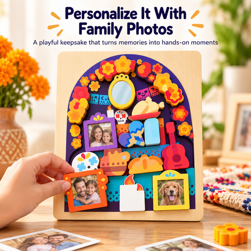💛 Personalized Family Memory Ofrenda Board – Interactive Photo Keepsake Puzzle