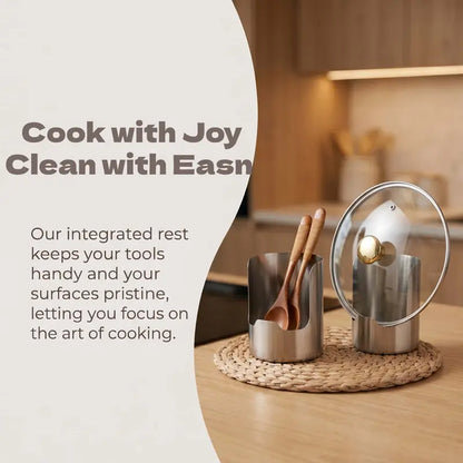 ✨Thickened Stainless Steel Utensil Organizer, Rust Resistant Easy to Clean