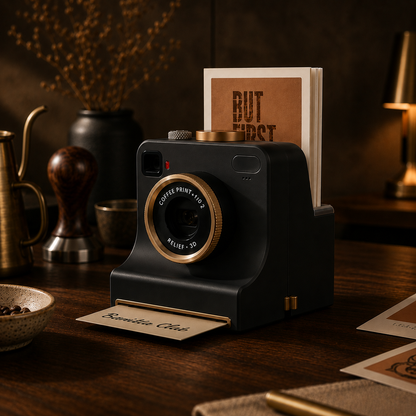 Mechanical Latte Art Camera – Press the Shutter & Decorate Your Coffee