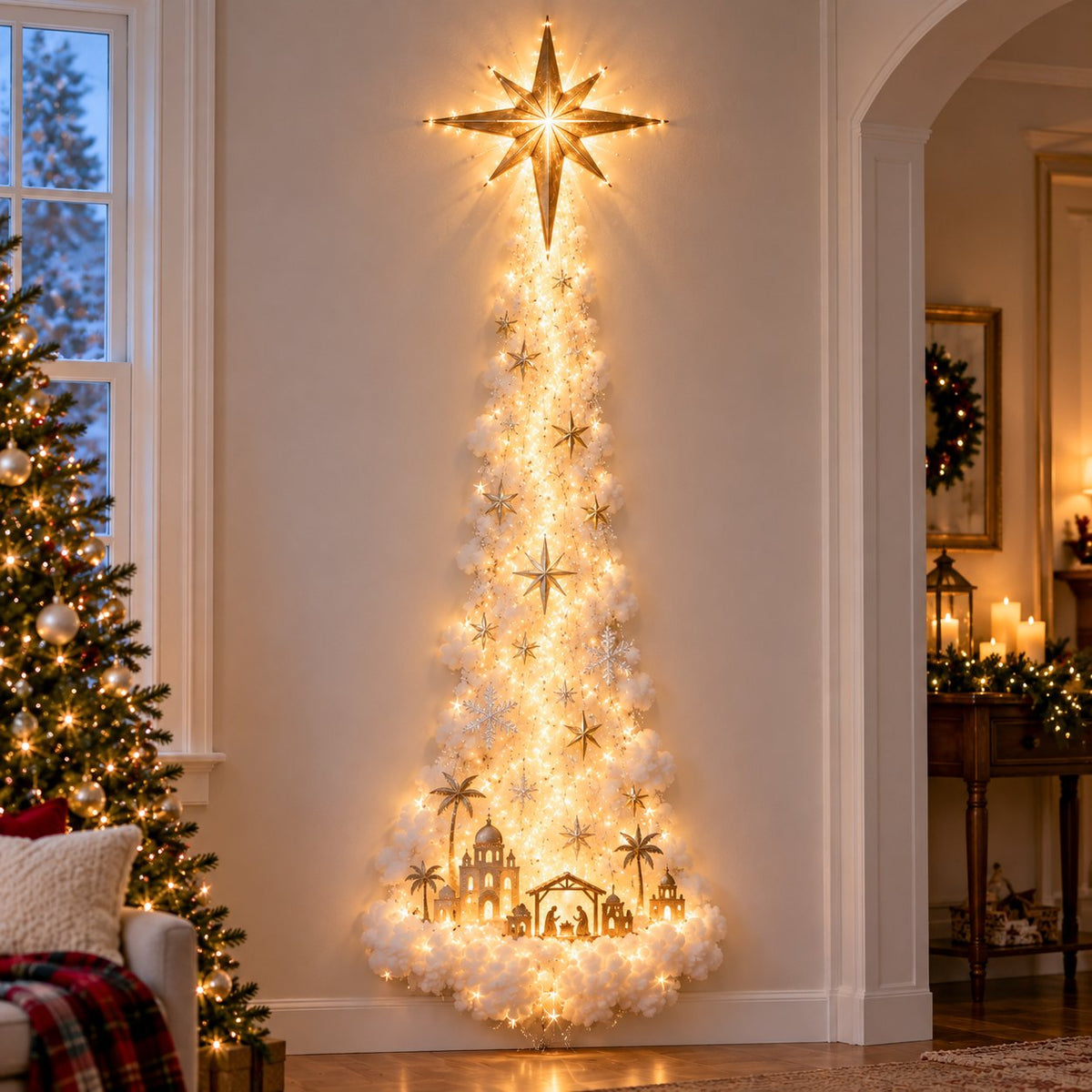 🎄 Christmas Hot Sale - 60% OFF✨ Christmas Magic Trail Wall Light - A Little Christmas Magic, Right on Your Wall