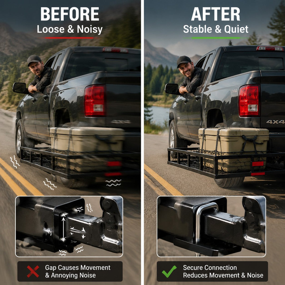 🚙Heavy-Duty Trailer Hitch Anti-Rattle Stabilizer