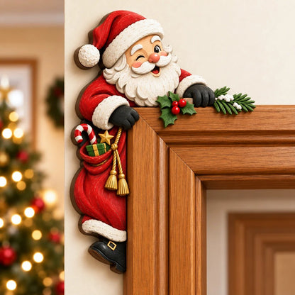 💯🎅Christmas Peekaboo Door Frame Corner Decor