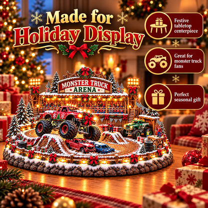 🚗🎄 Christmas Classic Gas Station Village™ – Lighted Vintage American Gas Station with Classic Cars