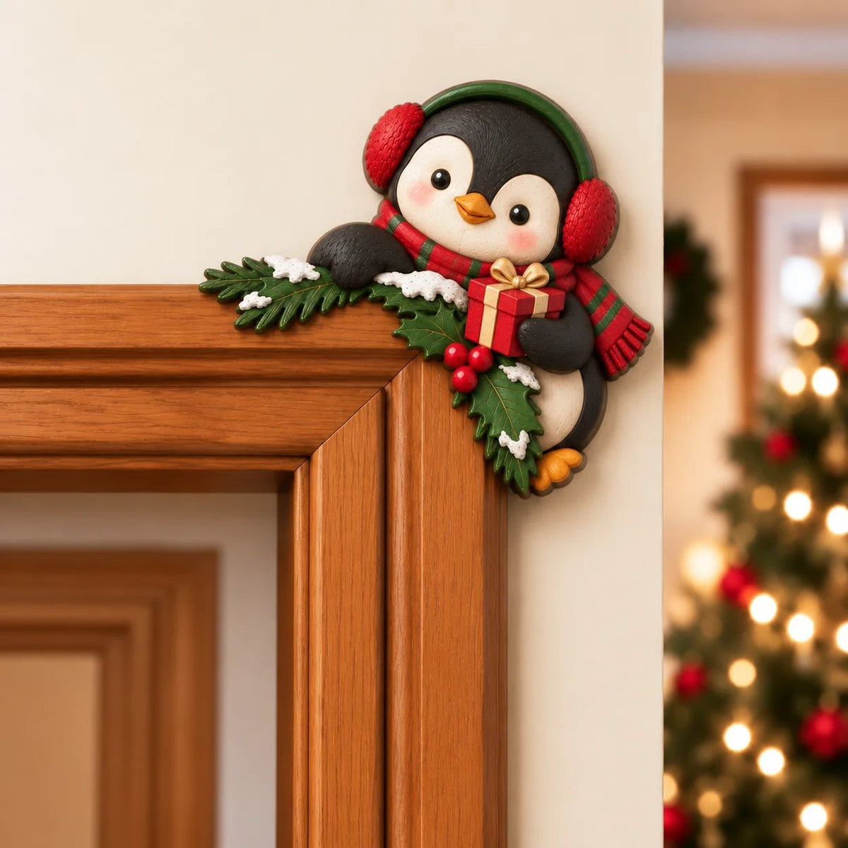 💯🎅Christmas Peekaboo Door Frame Corner Decor