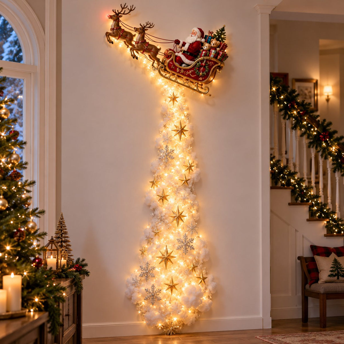 🎄 Christmas Hot Sale - 60% OFF✨ Christmas Magic Trail Wall Light - A Little Christmas Magic, Right on Your Wall