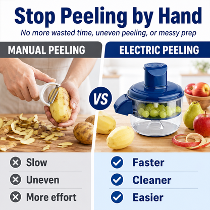 ⚡Electric Fruit & Vegetable Peeler - 50W 5-Blade Rechargeable Kitchen Tool