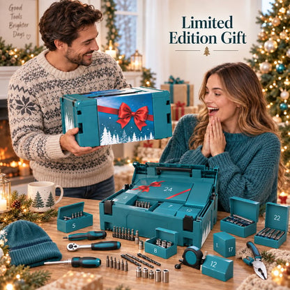 🎄Limited Edition Christmas Tool Countdown Set-24 Useful Hand Tools & Drill Bits, Perfect Holiday Gift For Tool Lovers