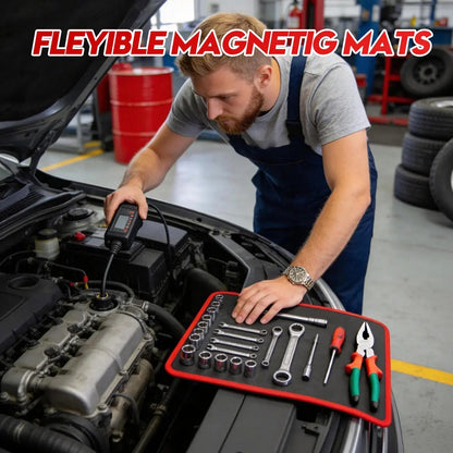 🔧 Flexible Magnetic Tool Mat – Hands-Free Tool Storage for Garage & Auto Repair