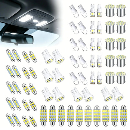 💯 Super Bright White Interior Car Lights Kit Set