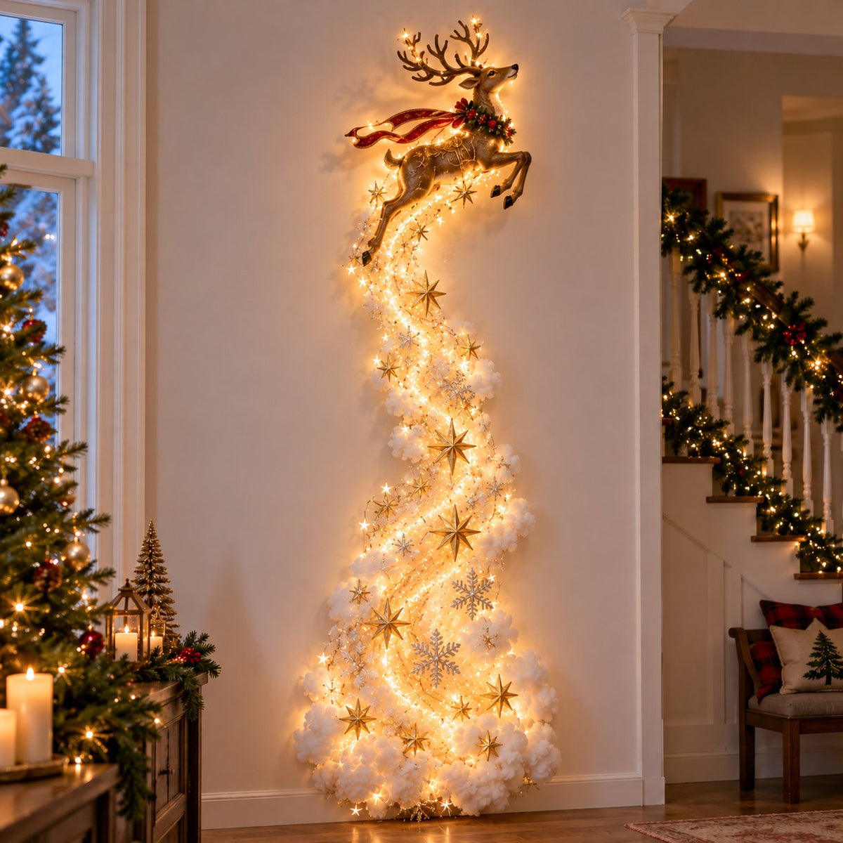 🎄 Christmas Hot Sale - 60% OFF✨ Christmas Magic Trail Wall Light - A Little Christmas Magic, Right on Your Wall