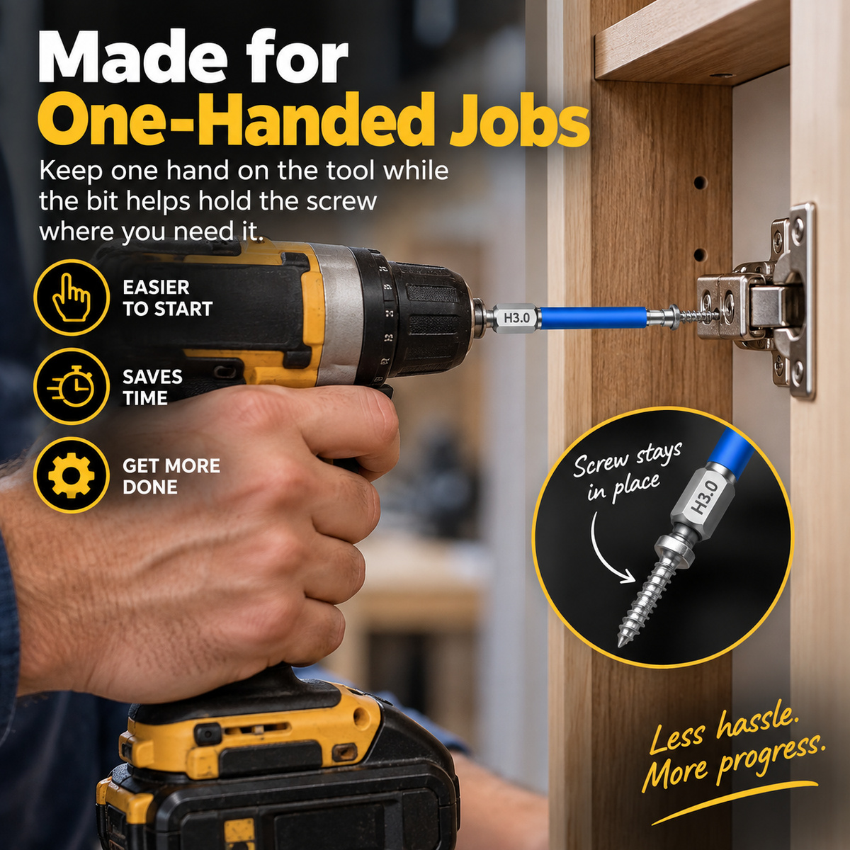 🧲Magnetic Hex Bit Set — 8 Sizes, Color-Coded, S2 Steel, 65mm