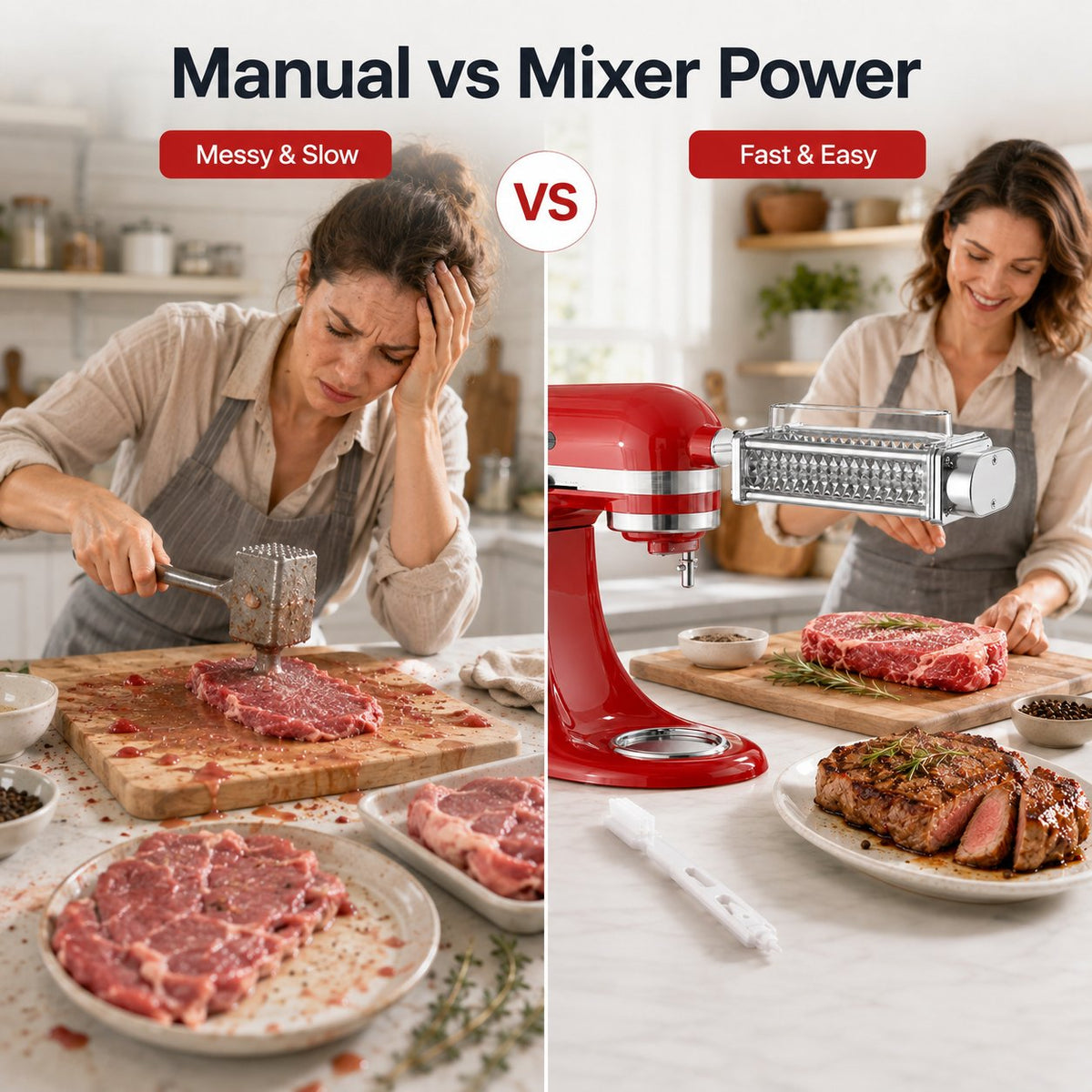 Stand Mixer Meat Tenderizer – Premium Metal Build, Easy Clean