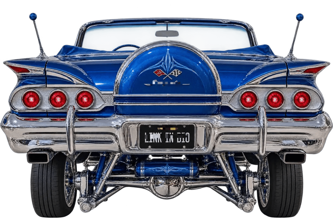🚗 3D Classic Car Rear Wall Shelf Lamp – Wireless Tail-Light Decor with Remote Control