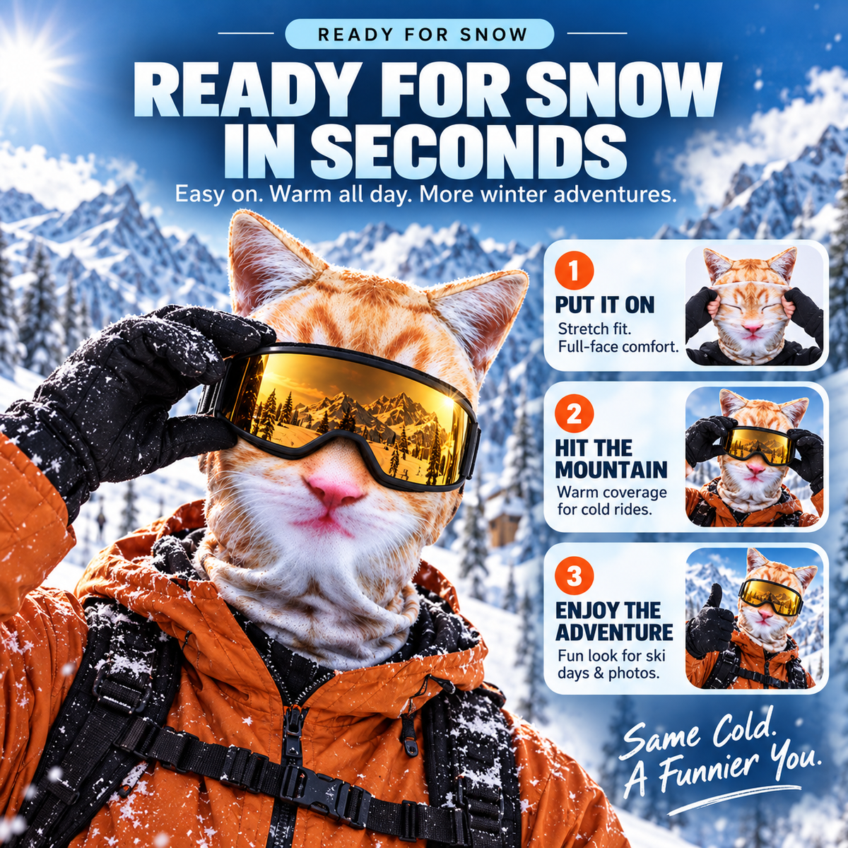 🦊 Animal Face Ski Mask – The Winter Balaclava Everyone Will Ask About