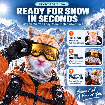 🦊 Animal Face Ski Mask – The Winter Balaclava Everyone Will Ask About