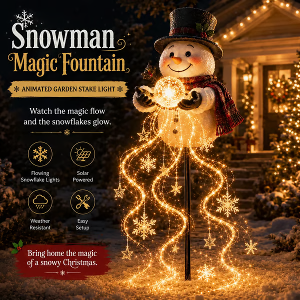 🎅2026 New Santa’s Flying Sleigh Gift Cascade – Solar Christmas Garden Light✨