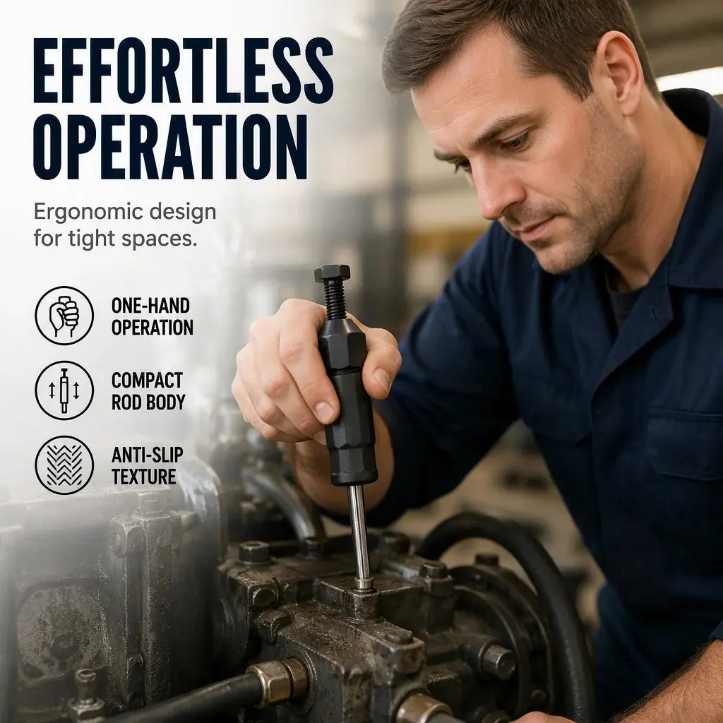 🚜 HEAVY EQUIPMENT ESSENTIAL | ✨Grease Fitting Cleaner Tool – High-Pressure Unclogging Tool for Excavators, Tractors & Trucks