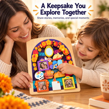 💛 Personalized Family Memory Ofrenda Board – Interactive Photo Keepsake Puzzle