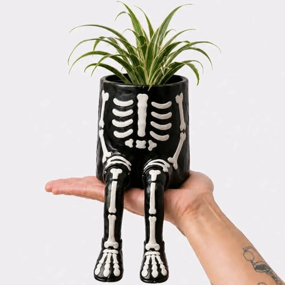 🎉49% OFF – 🎃 Halloween Hanging Leg Planter | Hand-Painted Resin Character Pot for Succulents, Shelves, Desks, Porches & Spooky Seasonal Displays 🪴