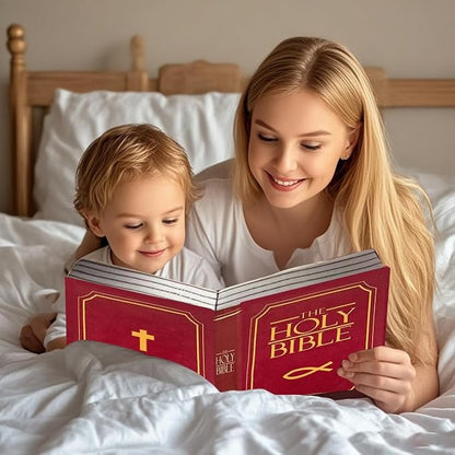 📖 Bible Book Pillow – A Cozy, Meaningful Accent for Home & Gifting