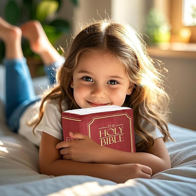 📖 Bible Book Pillow – A Cozy, Meaningful Accent for Home & Gifting