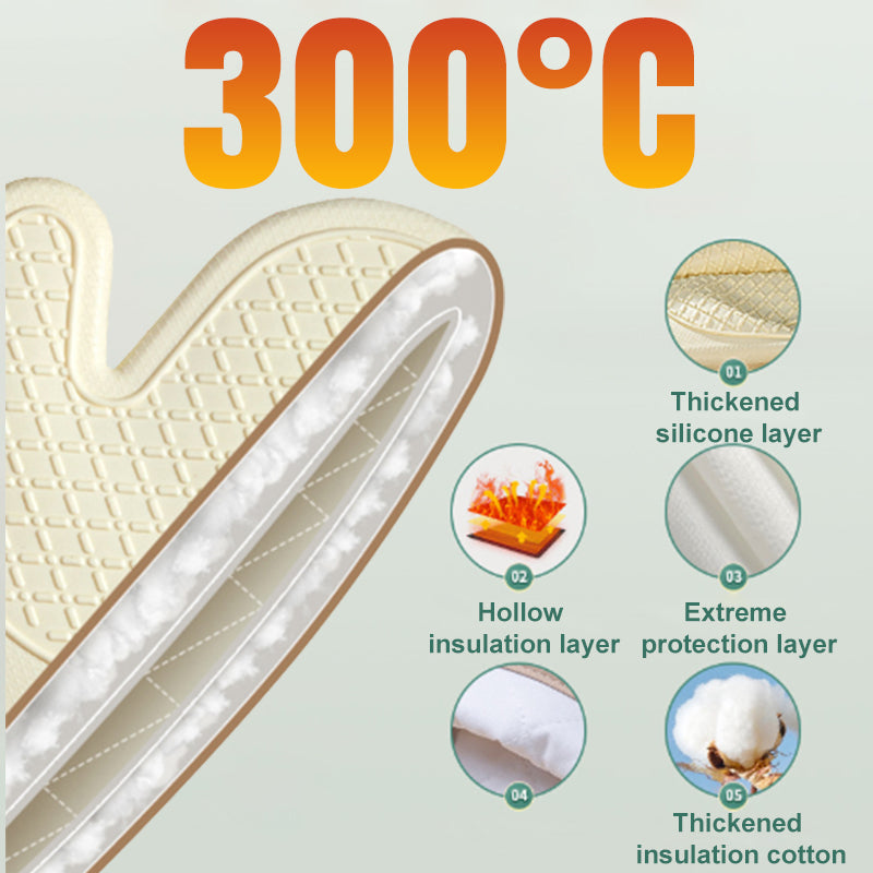 🔥 Heat-Resistant Silicone Cooking Gloves – Grip Hot Cookware with More Control