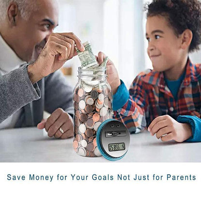 🪙Digital Coin Counter Money Jar | LCD Display Savings Tracker (1.8L)