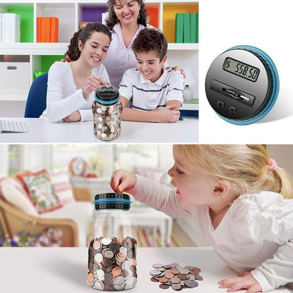 🪙Digital Coin Counter Money Jar | LCD Display Savings Tracker (1.8L)