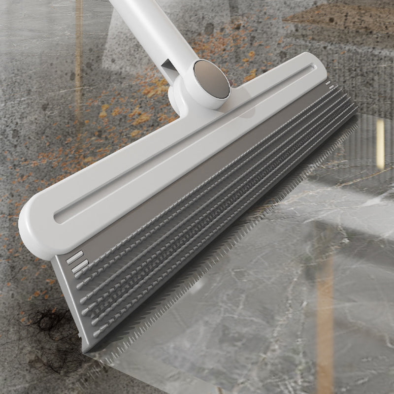 2-in-1 Silicone Pet Hair Broom & Floor Squeegee – Sweep, Squeegee & Rinse Clean