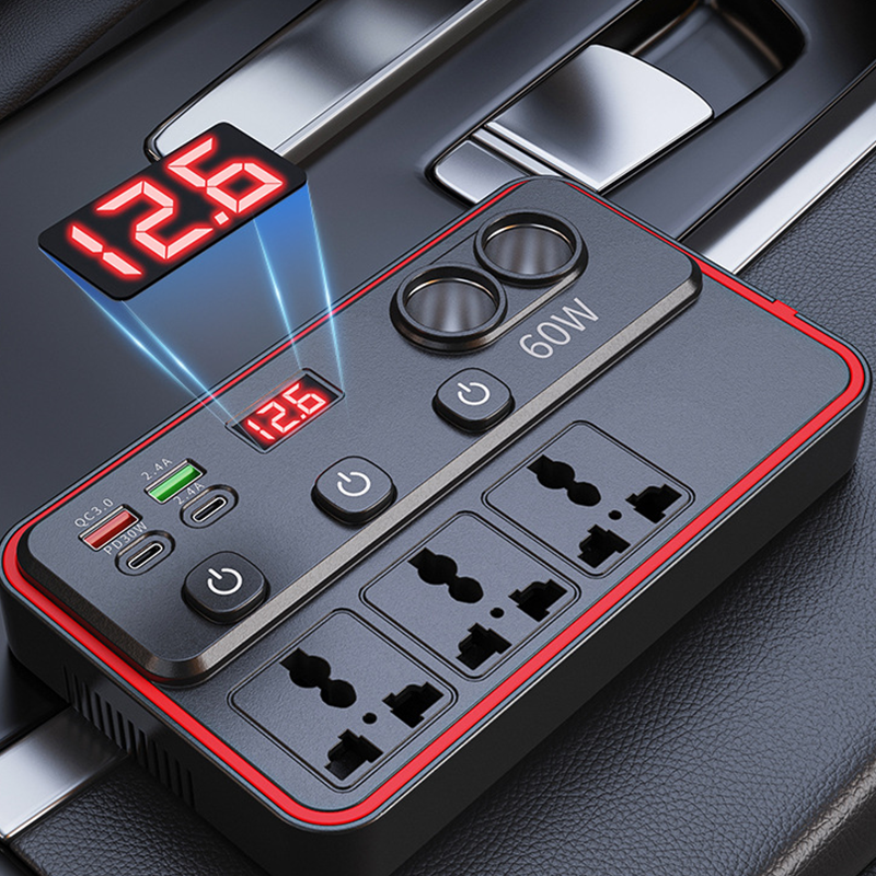 9-Port Car Power Hub – Power More Devices From One Vehicle Outlet