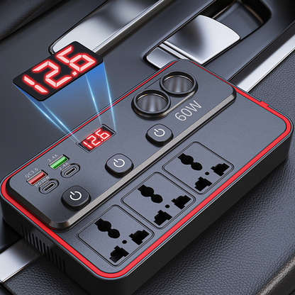 9-Port Car Power Hub – Power More Devices From One Vehicle Outlet