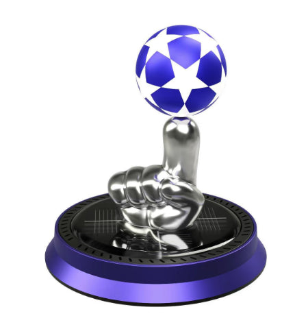 Solar Rotating Soccer Ball Car Diffuser – Dashboard Aroma Ornament