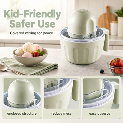🍦Automatic Ice Cream Maker — Creamy Homemade Frozen Treats for Families