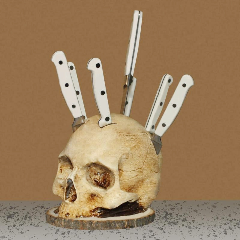 🔥50% OFF Funny Skull Knife Holder for Kitchen Storage