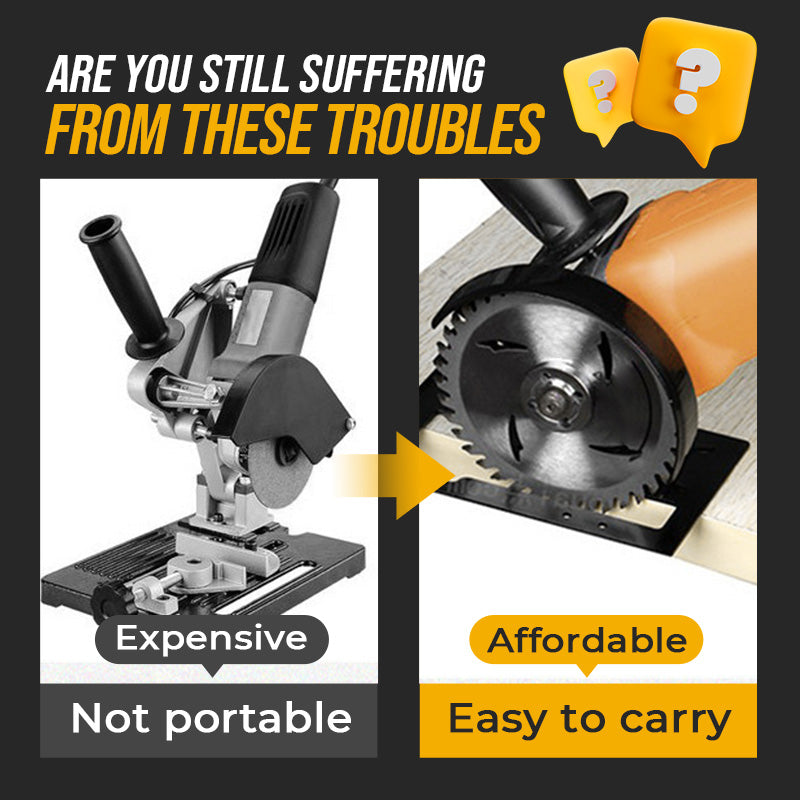 Angle Grinder Cutting Stand — Adjustable Depth & Angle Protective Base