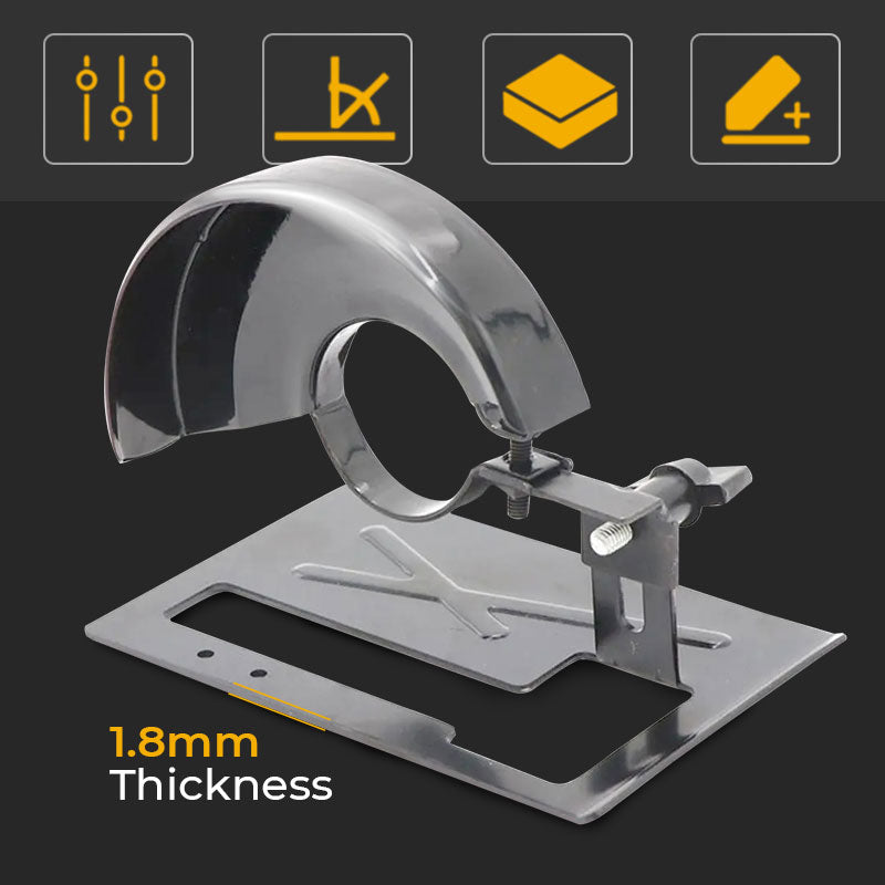 Angle Grinder Cutting Stand — Adjustable Depth & Angle Protective Base