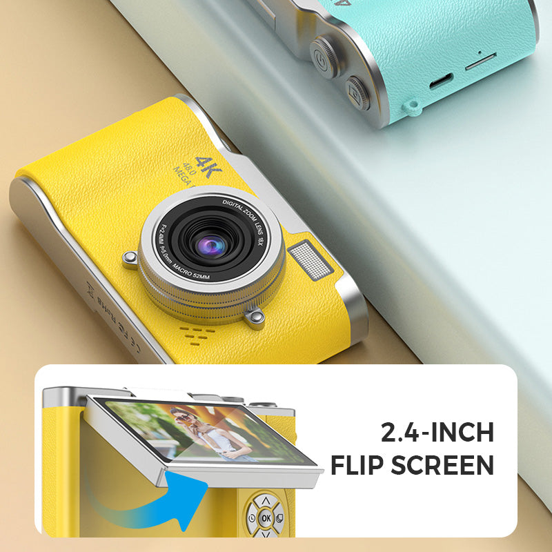 📸 Flip-Screen Digital Camera – Compact 1080P Camera for Selfies, Travel & Vlogging