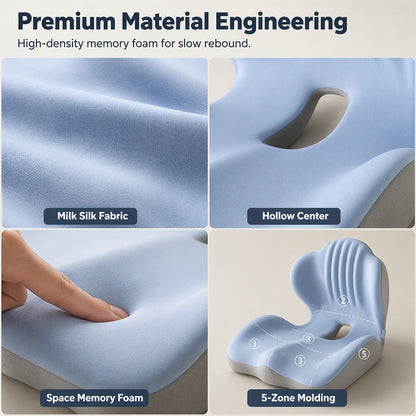 🪑 Memory Foam Seat & Back Cushion – Made for Long Hours of Sitting ✨