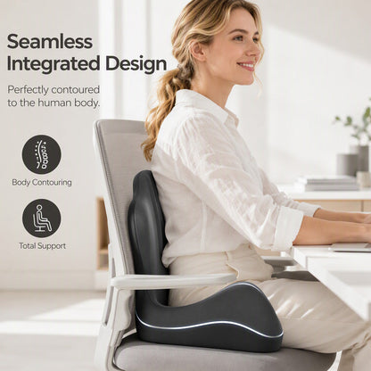 🪑 Memory Foam Seat & Back Cushion – Made for Long Hours of Sitting ✨