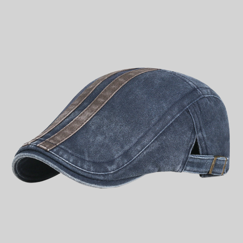 👒Classic Flat-Brim Cap — Adjustable Cotton Blend Baseball Hat
