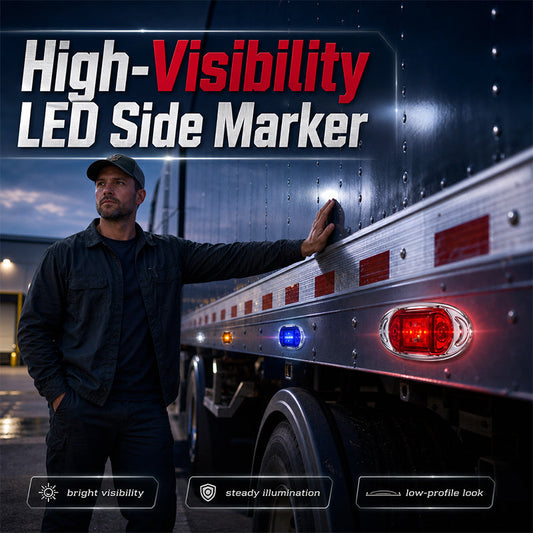 🚗2PCS LED Side Marker Lights – Make Your Truck or Trailer Easier to Spot