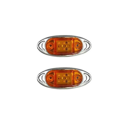 🚗2PCS LED Side Marker Lights – Make Your Truck or Trailer Easier to Spot