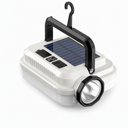 💡Solar Camping Lantern – Dual Light & Emergency Power Bank